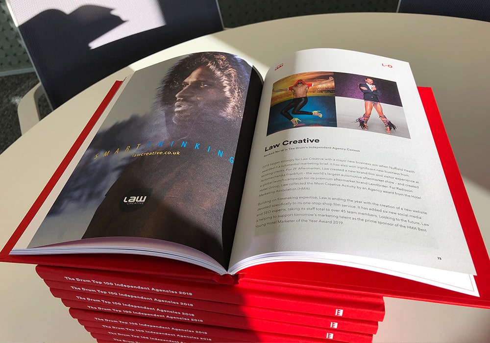 DRUM 2018 ANNUAL LISTS LAW AS TOP 20 AGENCY