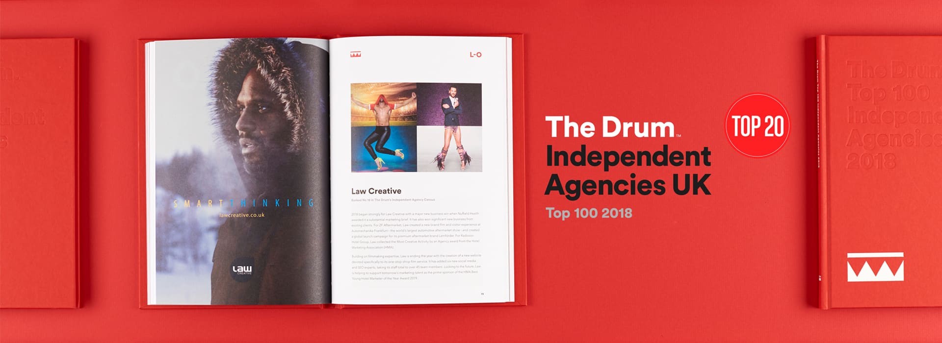 LAW CREATIVE RANKED IN TOP 20 UK AGENCIES