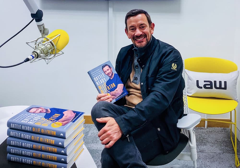 SAS: WHO DARES WINS STAR VISITS NEW LAW CREATIVE PODCAST STUDIO