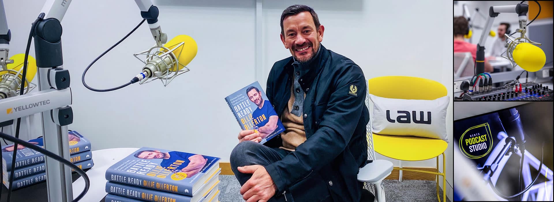 SAS: WHO DARES WINS STAR VISITS NEW LAW CREATIVE PODCAST STUDIO